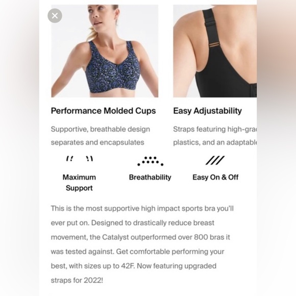 Grey Knix size 8+ Catalyst Sports Bra - Picture 13 of 13